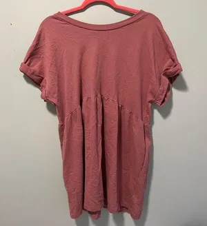 Pink t shirt dress thumbnail 1