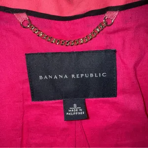 Banana Republic Pink Y2K Style Belted Trench Coat thumbnail 9
