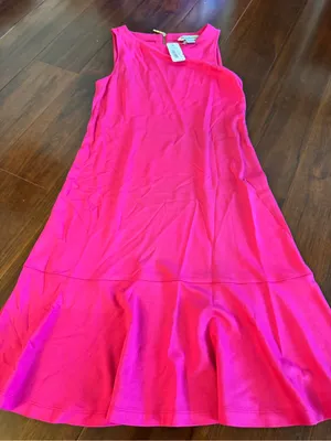 pink dress with back zipper thumbnail 1
