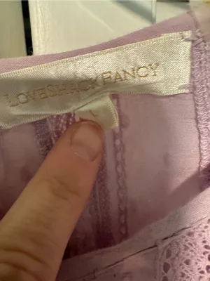 LoveShackFancy Natasha Dress Wisteria Purple Ruffle Lace Mini Dress Size Large thumbnail 5