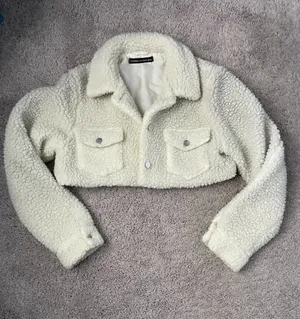 Naked Wardrobe Cropped Sherpa Jacket thumbnail 2