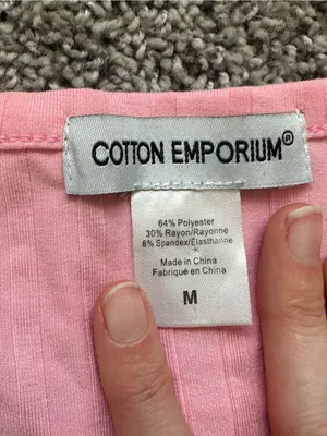 Nordstrom Pink Ribbed Button-Front Scoop Neck Top thumbnail 4