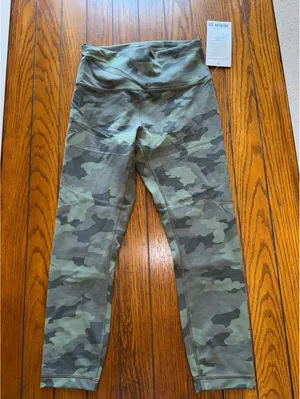 Lululemon Wunder Train High Rise 23” Heritage Camo Green Twill Size 8 NWT thumbnail 3