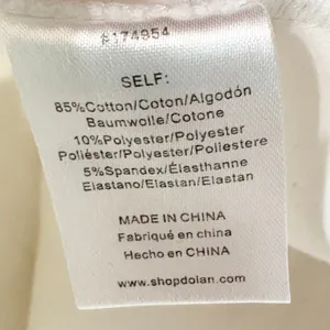 Anthropologie Dolan Left Coast Structured Vest Pullover White Cotton Size Medium thumbnail 6