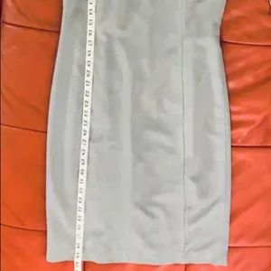 Calvin Klein gray sleeveless belted dress. thumbnail 10