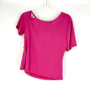 Sunday in Brooklyn‎ Anthropologie Ruched Wrap Top Pink Size XL NWT thumbnail 7