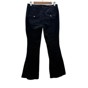 Express Flare‎ Leg Pants Womens 6 Black Mid Rise Seam Detail Trousers Capsule thumbnail 2