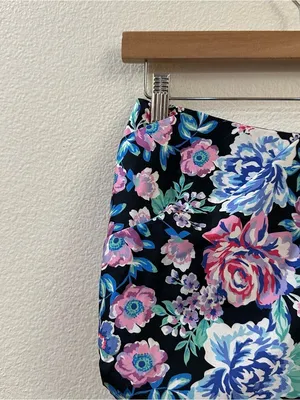 For Love & Lemons Women's Morgan Floral Printed Ruched Mini‎ Skirt Size Small thumbnail 7