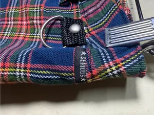 Serious Y2K Punk Plaid Bondage Cargo Pants Zip Hem Grunge Cyber Goth Size 7 thumbnail 6
