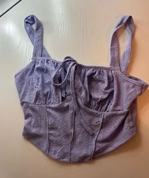 Shein Purple Crop Top Tank thumbnail 1