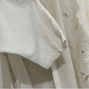 Free People White Crotchet/Lace Open Front Cardigan(Size Medium) thumbnail 9