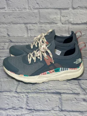 North Face Women's Vectiv Hypnum Gray Pink Hiking Shoes Size 9 Running Walking thumbnail 12