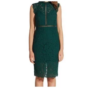 Bardot green lace panel US8 night out mini dress thumbnail 2
