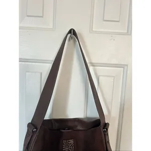 Steve Madden Coffee Brown Faux Leather BMonte Bucket Shoulder Bag boho thumbnail 2