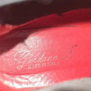 Red and Black Leather‎ Boots with Elastic giordana f thumbnail 5