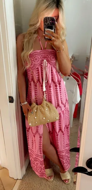 Maxi dress Pink Size M thumbnail 1