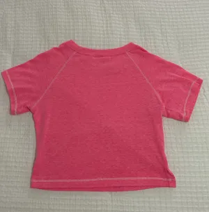 Altar'd State AS Revival Pink Stitched Woman’s Cropped Tee, Size Small. thumbnail 4
