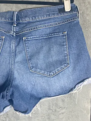 Abercrombie & Fitch Light Blue Denim Cutoff Shorts size‎ 31 2000s summer casual thumbnail 6