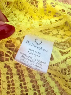 For Love & Lemons Yellow Floral Lace Halter Mini Dress thumbnail 2
