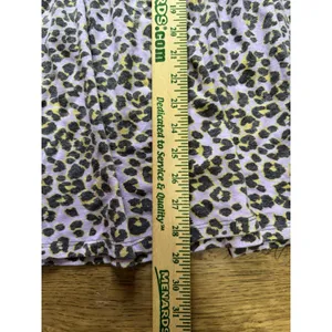 Hayden Los Angeles Women Sz‎ 1XL Cheetah Print Tiered Babydoll Top Stretch Boho thumbnail 4