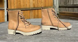 DV BY DOLCE VITA Opalus Womens Zipper Lace Up Combat‎ Boots size 7 thumbnail 1