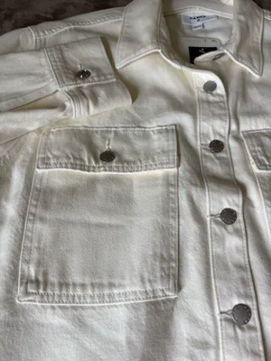 Parke x Target Cream Workwear Denim Shacket thumbnail 3