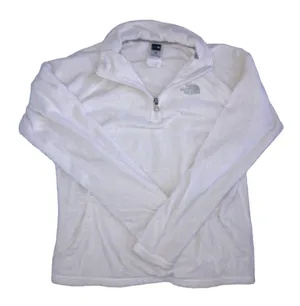 White Fuzzy Quarter Zip thumbnail 1