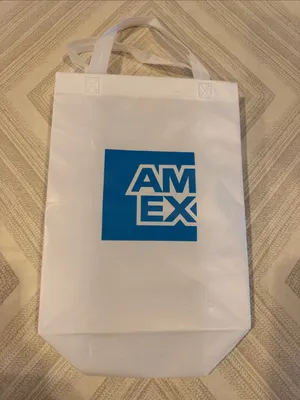 US Open Tennis x Amex White Shopping Tote Bag New Durable Reusable Carryall thumbnail 3