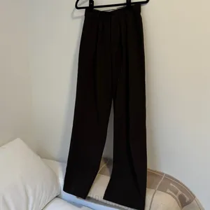 Zara chocolate brown trousers thumbnail 2
