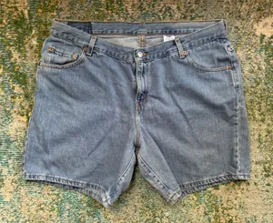Vintage Levi’s denim jean board shorts, size 18 thumbnail 1