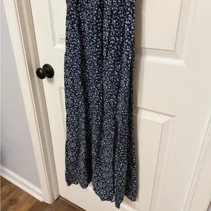 HOLLISTER‎ channeled bodice midi dress floral print XS thumbnail 4