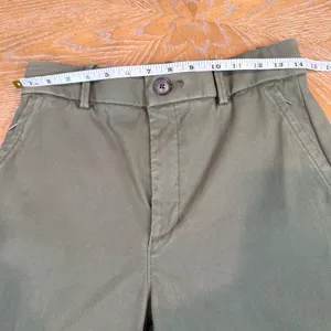 SPANX Stretch Twill‎ Cropped Wide Leg Pant Green Size Medium thumbnail 7