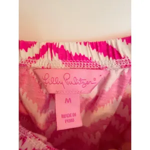 Lilly Pulitzer Strapless Dress Womens Medium Pink Chevron Ikat 82490‎ Mini Beach thumbnail 6