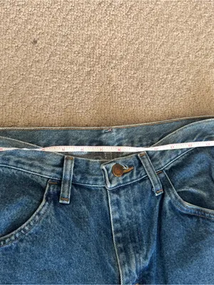 Vintage Rustler Women's Blue Straight-Leg Jeans thumbnail 6