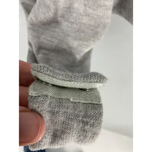 Majorelle Women Bodysuit Gray V-Neck Balloon Sleeve Knit Small thumbnail 7