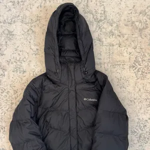 Columbia Peak to Park Mid Insulated Black Hooded Puffer Coat Mediumf thumbnail 2