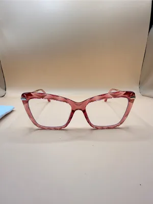 Zeelool Pink Tortoiseshell Women’s Fashion Glasses Frame, No prescription thumbnail 2