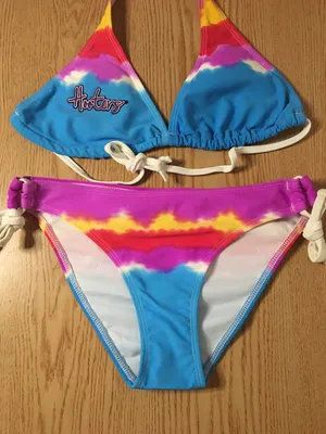 Bin 5 New Rare Tye Dye String Bikini Size Medium thumbnail 2