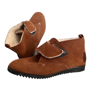 Outdorables Vtg. Cottage Core Ankle Boho Leather Chukka Bootie SZ 7.5 Made In US thumbnail 5