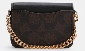 Coach Signature Canvas Poppy Card Case thumbnail 8