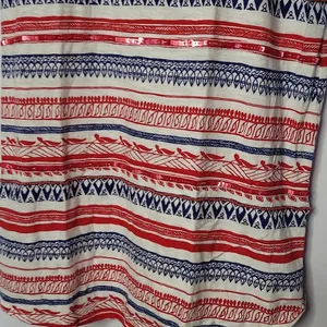 Lucky Brand sequin embellished racer back tank top 4th of July top sz Medium thumbnail 2