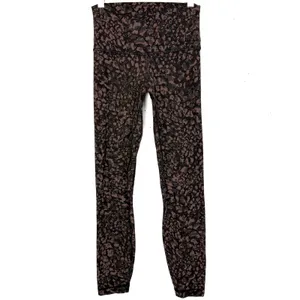 Lululemon Align Pants II 25" Wild Thing Camo Brown Earth Multi Yoga Size 4 thumbnail 4
