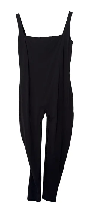 SKIMS Sport Jumpsuit Women‎ XL Black Excellent Square Neck Low Back Full Length thumbnail 1
