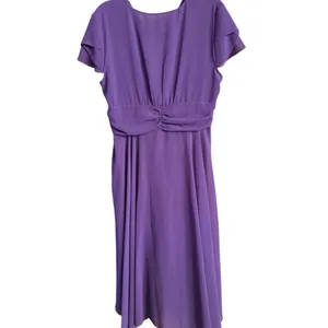 Liang Liang Purple High Low Dress Size missing - Pit to pit 19” across thumbnail 6