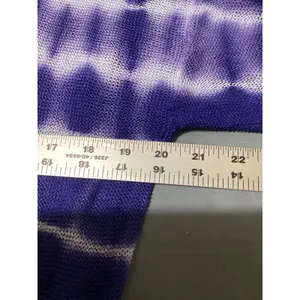 Chico's Purple Tie Dye 100% Linen Open Front Cardigan Sweater Size 1 M thumbnail 7