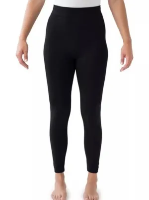 West Loop Women's Fleece Lined Leggings Black Size L-XL thumbnail 1