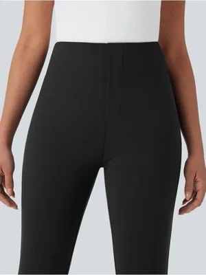 NWT Halara Flex™ High Waisted Pocket Tapered Cropped Work Pants in Black Size XL thumbnail 5