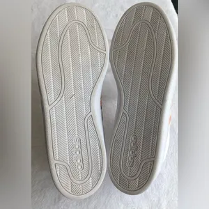 Adidas Cloudfoam Advantage Shoes Womens 9.5 White Peach Casual Sneakers thumbnail 9