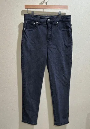 Madewell size 28 The Perfect Vintage Denim high rise cropped jeans thumbnail 2