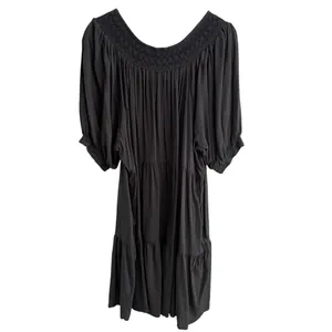 Old Navy Womens Puff Sleeve Flowy Peasant Dress Size XXL Smocked Tiered thumbnail 6